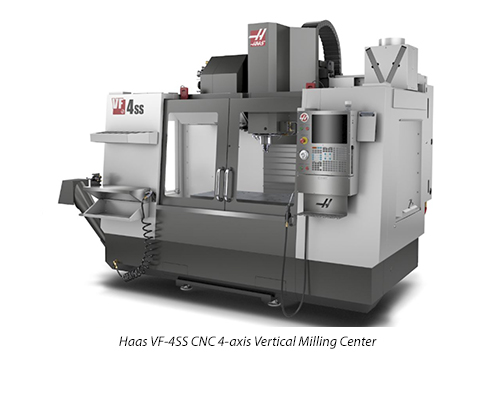 (1) Haas VF-4SS CNC 4-axis Vertical Milling Center